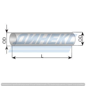 Труба глушителя D=110,0 mm L=2000 mm прямая цинк 94710