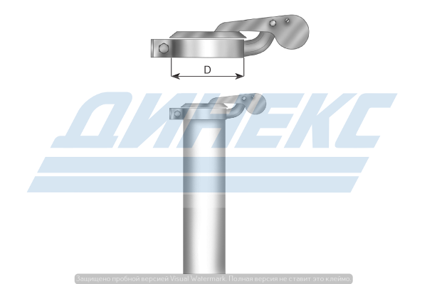 Крышка от дождя D=60,5 mm цинк 98460
