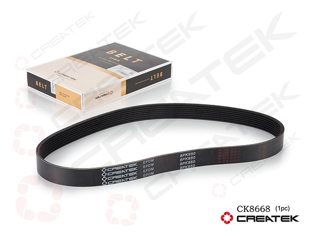 Ремень поликлиновой 8PK950 дв.WD10 Foton Auman/Howo/Shaanxi 8РК950