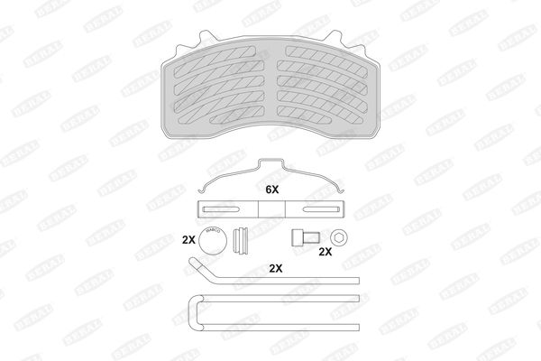 Колодки дискового тормоза MAN TGS/TGX 2922330504105394