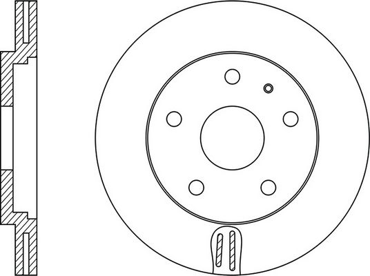 Диск тормозной передний к-т 2шт Audi A3/VW Bora/Golf FR0193V