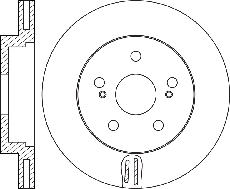 Диск тормозной передний Toyota Allion T260 07-21/Premio 07-21 RN2074