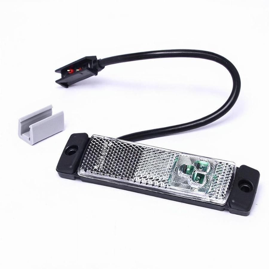 Фонарь габаритный LED белый 130*32*20 TD0768011BW24030