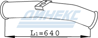 Передняя труба SCANIA 68264