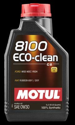 Масло моторное 0W30 MOTUL 8100 ECO-CLEAN SM/CF C2 синт. 1L 102888