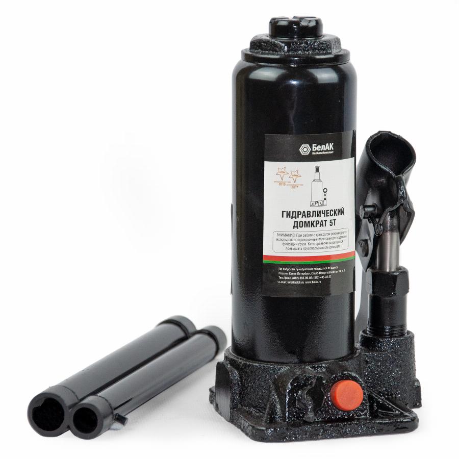 Домкрат 5т гидравлический TUV 2 клапана БАК.00029