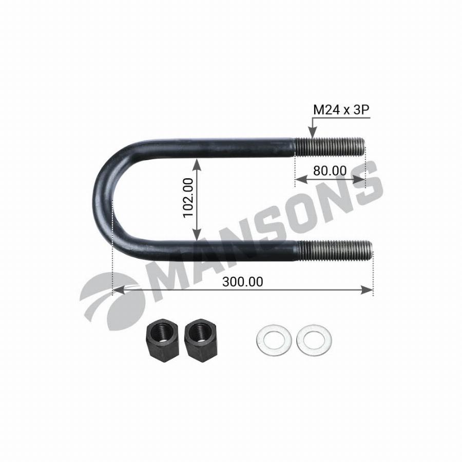 Стремянка BPW 306x80x125x24 300114