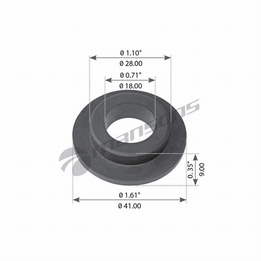 Прокладка соединительной головки 17*41*9 MB/DAF/MAN 03.100.013