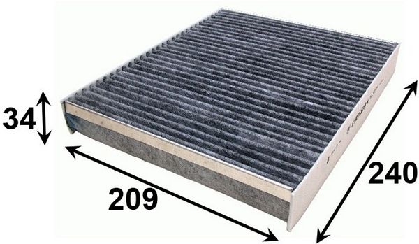 Фильтр салона угольный Ford C-Max/Galaxy/Volvo S40/S80 all 04> AC0111C