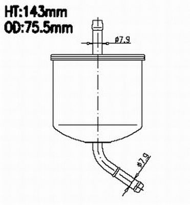Фильтр топливный Mazda/Ford Probe II FS896M