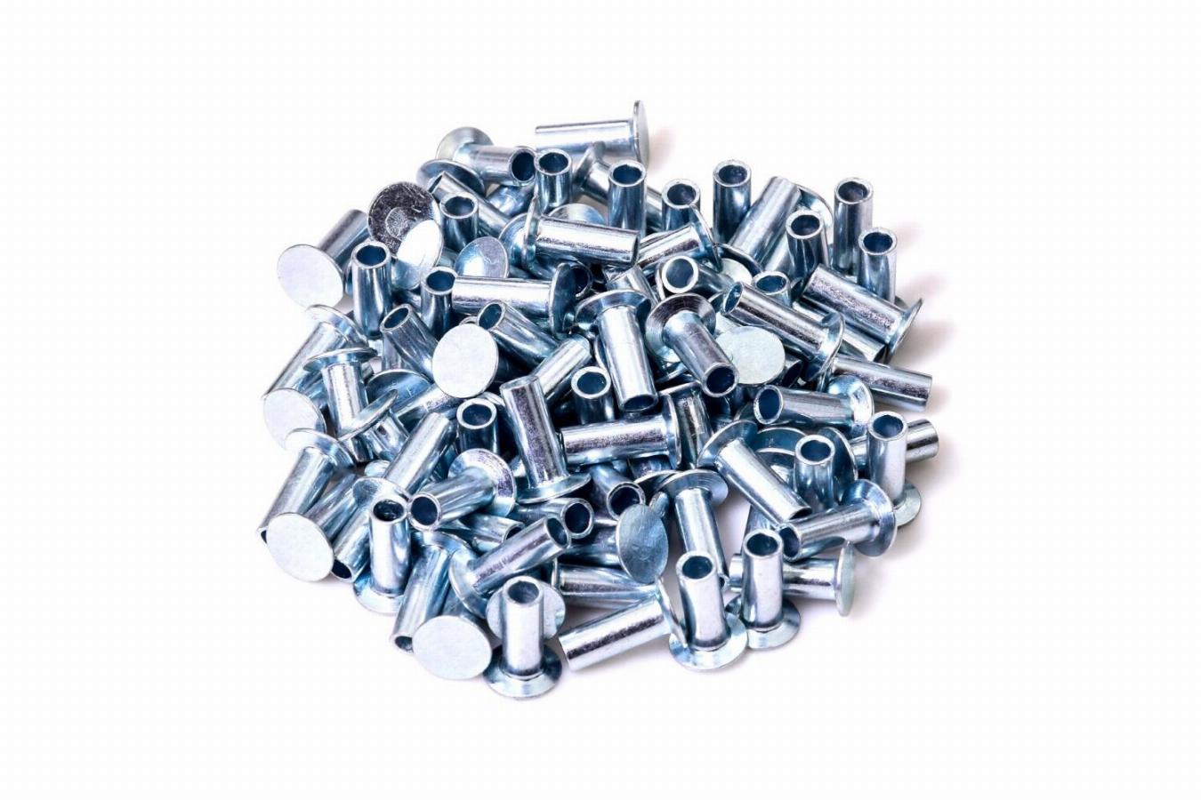 Заклепка 6,35*15,9 L=10 трубчатая сталь к-т 100шт. T02117002