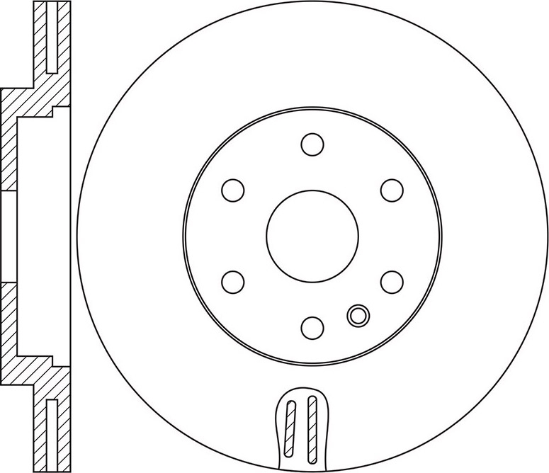 Диск тормозной передний Cadillac SRX 10-12 RN1662
