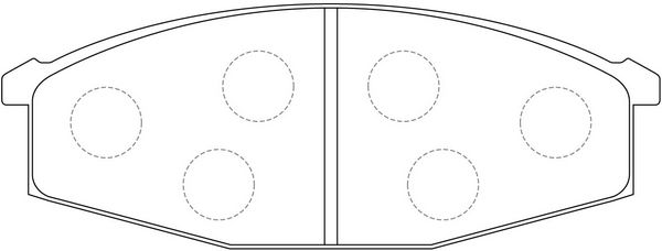 Колодки дискового тормоза передние Nissan Patrol 2.8 80-88 FP2103