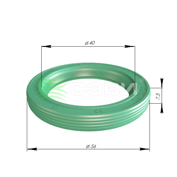 Сальник коленвала 40*56*7 передний ВАЗ-2101/2121/Opel Astra/Corsa/Vectra 87> 8015