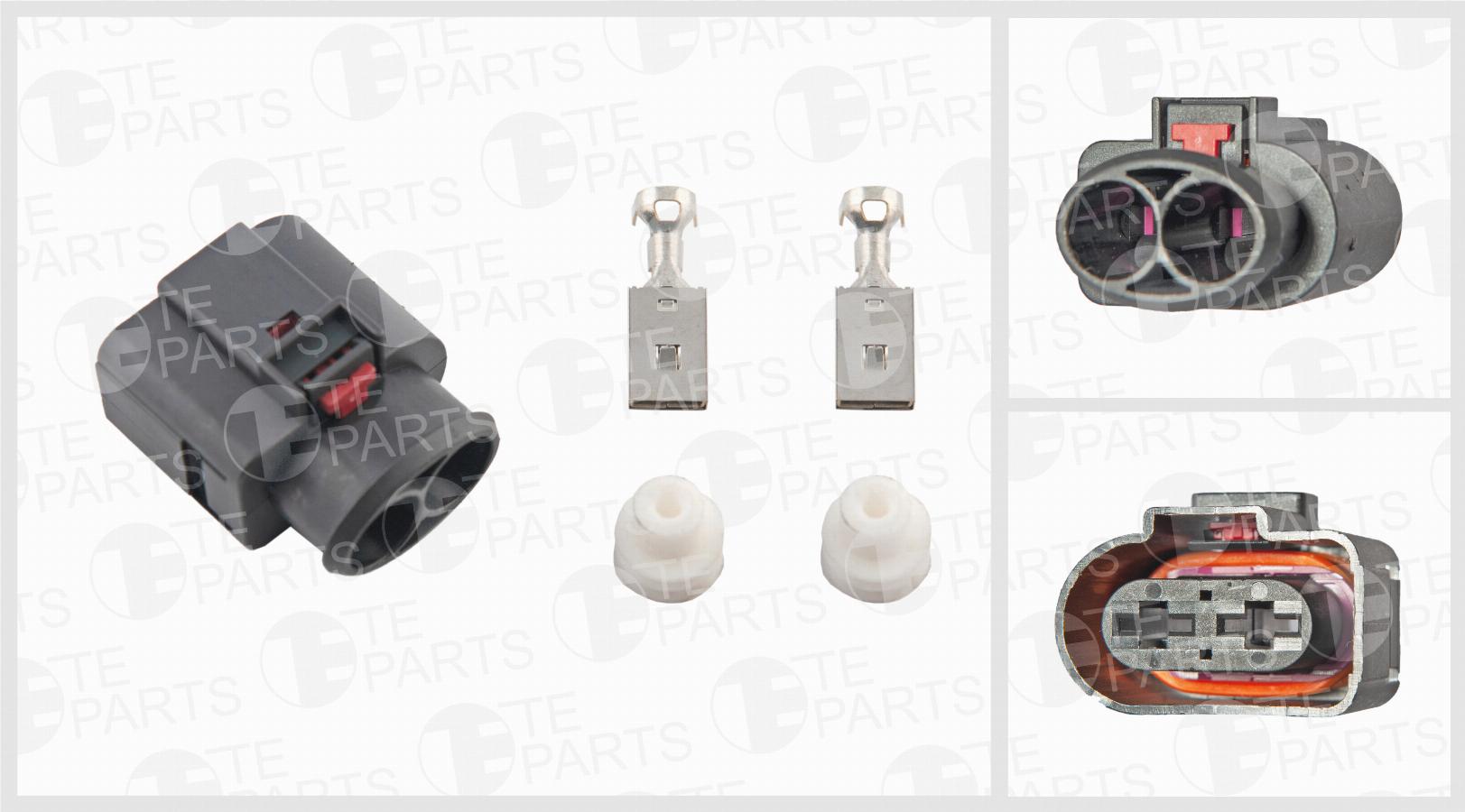 Разъём 2х контактный (комплектация 2 клеммы, 2 уплотнения) 7741955