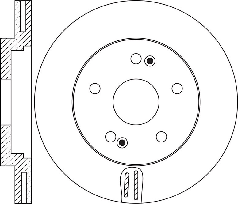 Диск тормозной передний Hyundai Tucson III/i30 III/Kona 1.4-2.0 15> RN1653