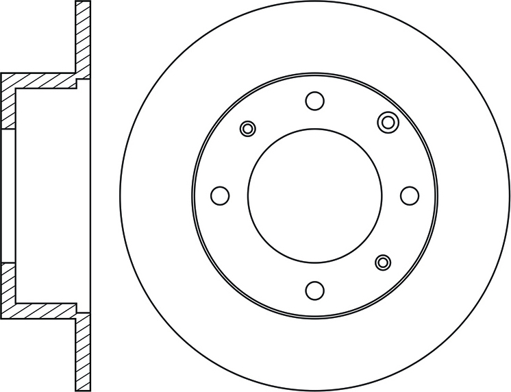 Диск тормозной задний Mitsubishi Galant 2.0-2.5D 91>/Lancer 1.3/1.6/2.0 03- RN1158