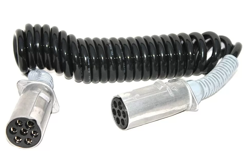 Кабель электрический "S" 7-полюсный с 2 метал..штекерами KTC025F-S