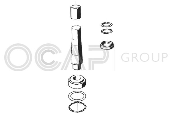 Р/к шкворня 40*50*223 с подшипником Scania 4 0927454