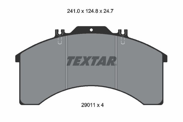 Колодки дискового тормоза Iveco Eurostar 2901125004T3018