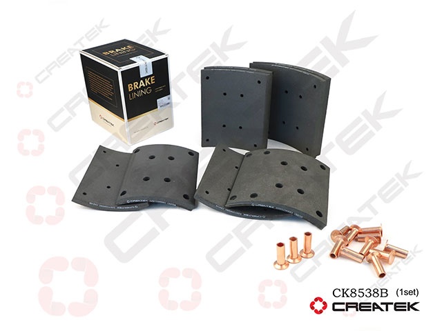 Накладка тормозная задняя 217*220 10 отв.к-т Shaanxi F3000 CK8538B