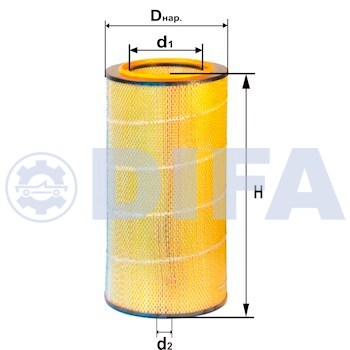 Фильтр воздушный с дном ЯМЗ-8421/КРАЗ-6510 4342М