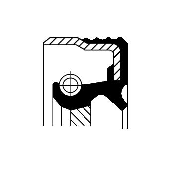 Сальник переключателя передач внешний 55*70*8 BMW 01033867B