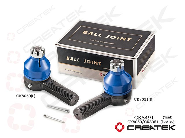 Наконечник рулевой тяги левый+правый под конус d=24 к-т HOWO CK8491