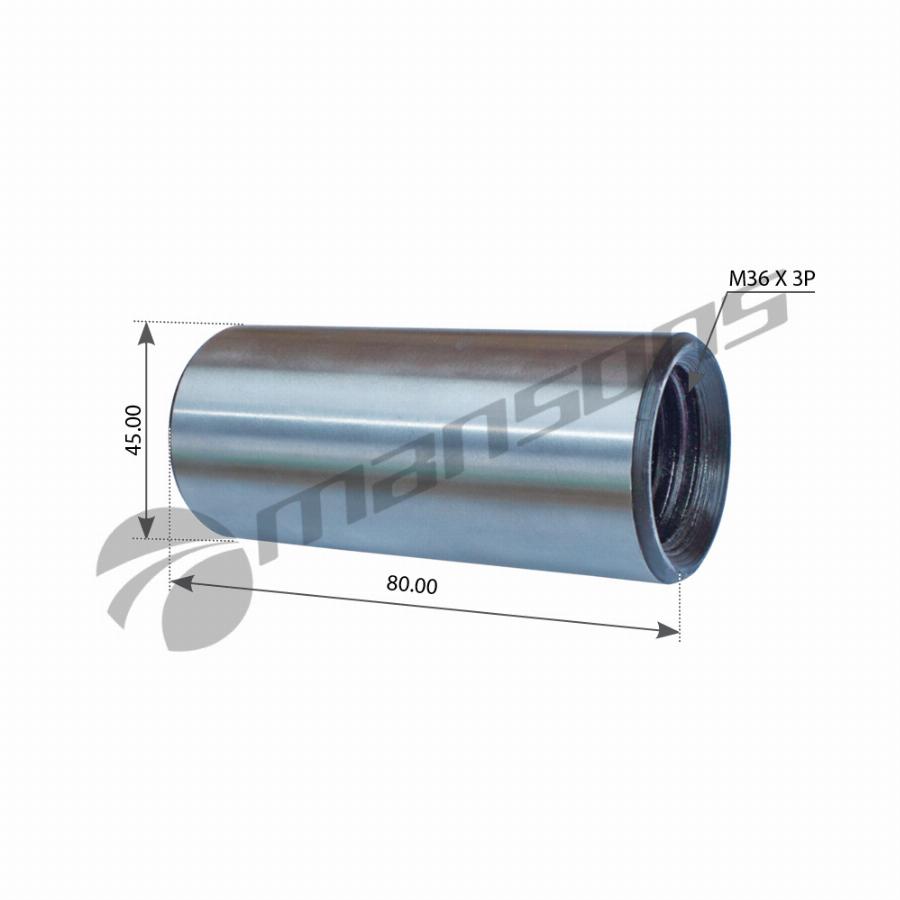 Втулка 45*80/M36*3 рессоры передней Volvo FL4/6/7 900.434