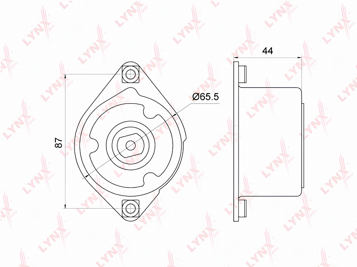 Натяжитель ремня BMW E46/E60/E61/E83 2.0D/2.5D/3.0D 01> PT3152