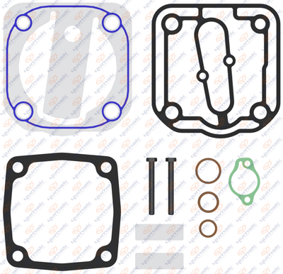 Р/к компрессора (прокладки+клапан+болты) MB Actros RK.01.137