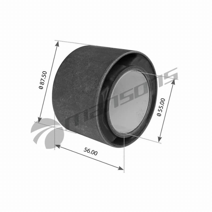 Сайлентблок кабины 055*88*56 передний MB709-1524 700.203