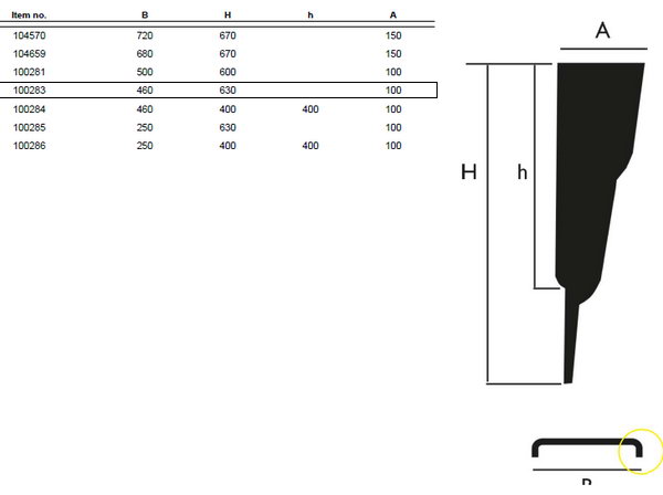 Крыло заднее 460*630 KRONE 100283