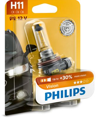 Лампа 12V H11 55W PGJ19-2 галогенная Vision 12362PRB1