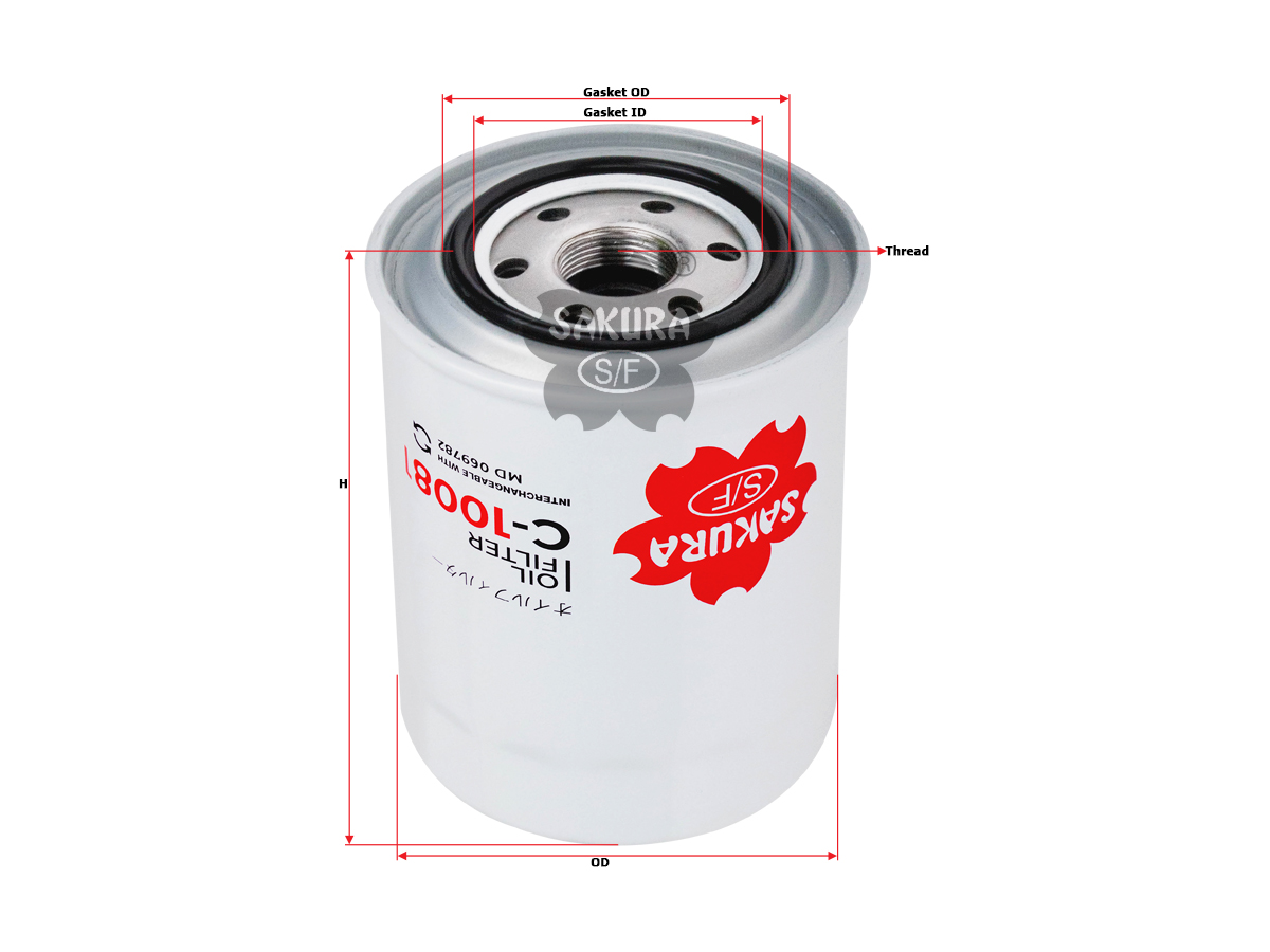 Фильтр масляный Mitsubishi Colt/Galant/Pajero 1.8D/TD-2.5TD 86> C10081