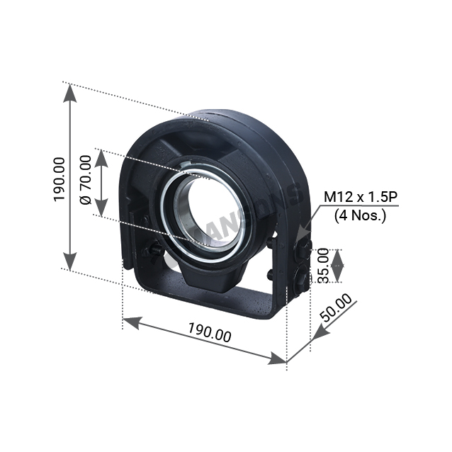 Подшипник подвесной d=70 MB Actros 1838/1840 700.771