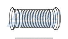 Гофра глушителя 103*215 с фланцами Renault Premium II TR/PR/DXi 7/Volvo 82271