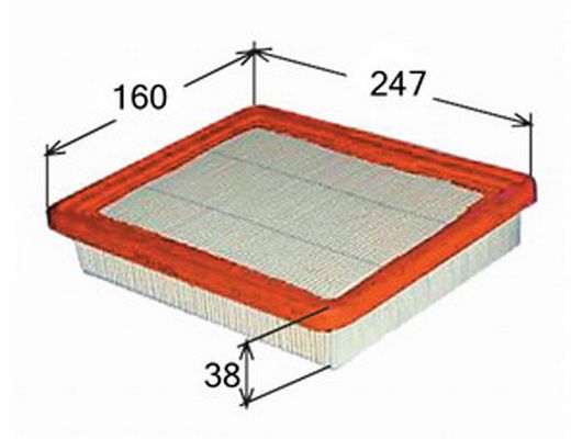 Фильтр воздушный Hyundai Accent 1.5 95-99/Elantra 1.5 96-00/Coupe 1.6 00> A9302