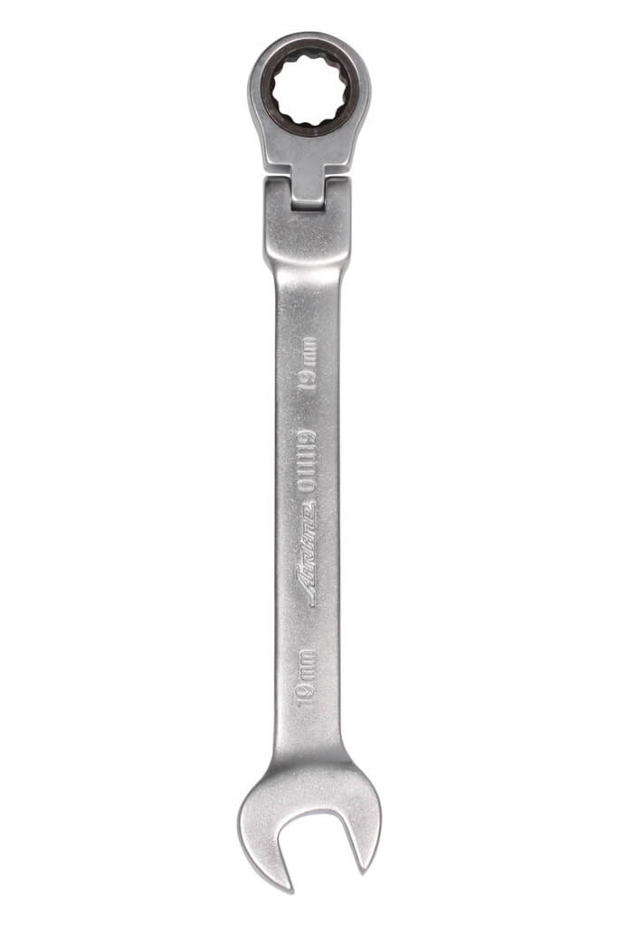 Ключ комбинированный трещоточный шарнирный 19мм AT-RFS-12