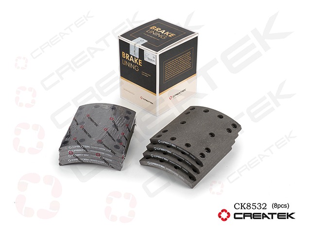 Накладка тормозная задняя 220*187 14 отв. усиленная HOWO A7 CK8532