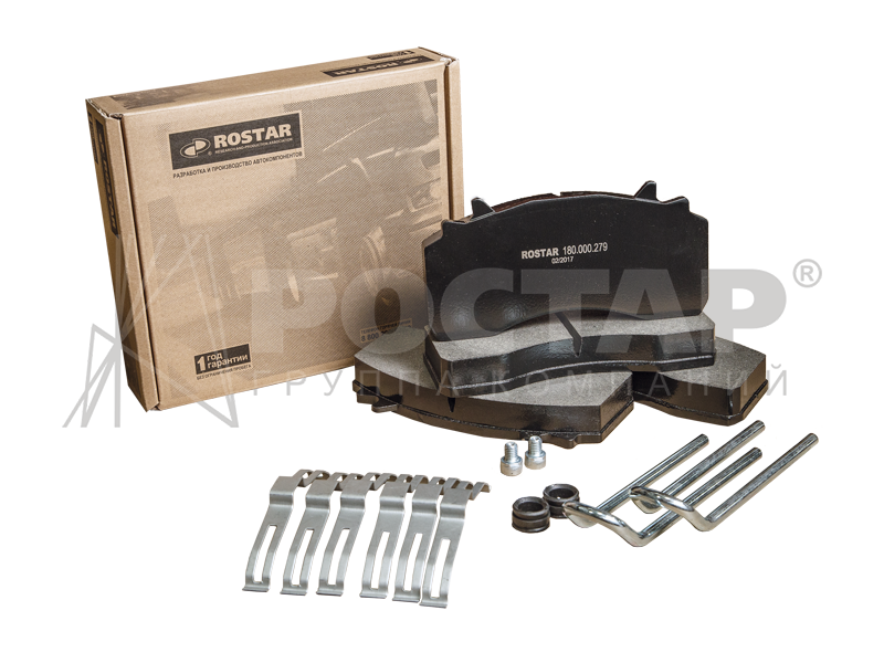 Колодки дискового тормоза с р/к MAN TGS/TGX 180.000279