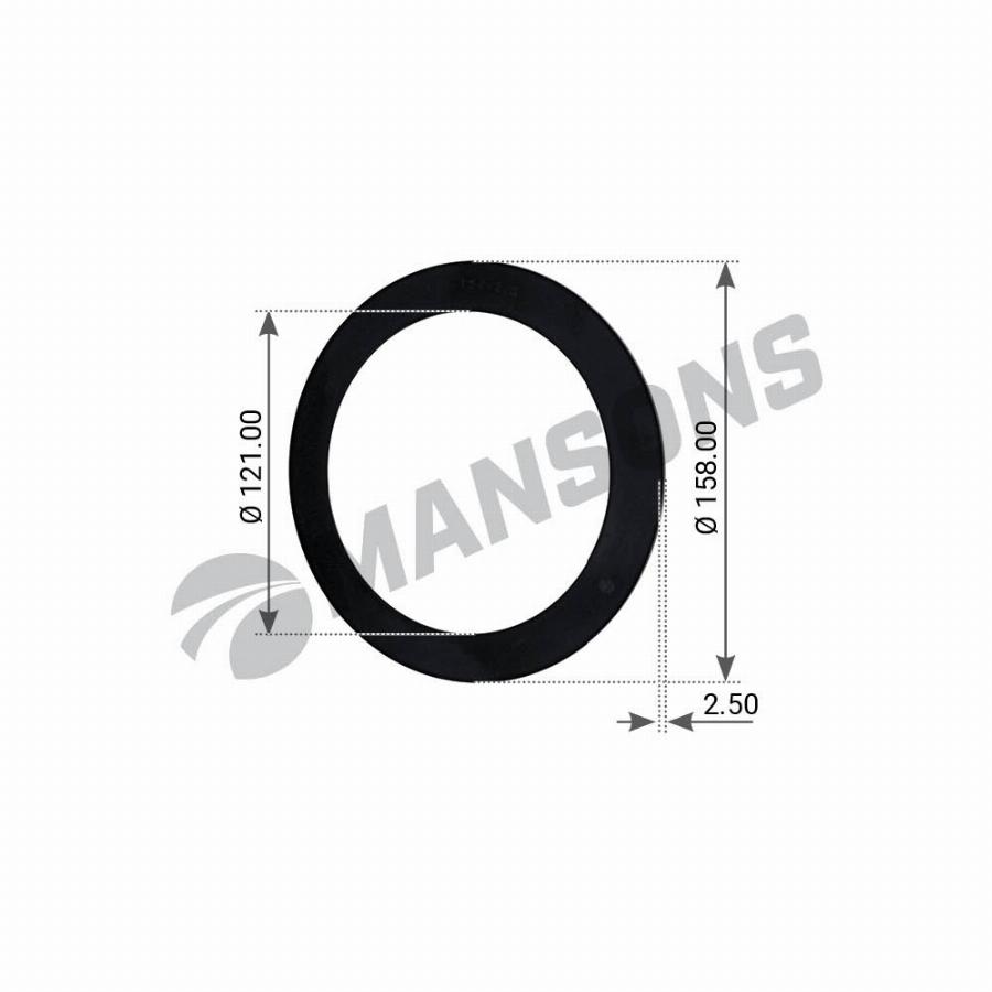 Сальник ступицы 120*157*2,5 BPW 300.091