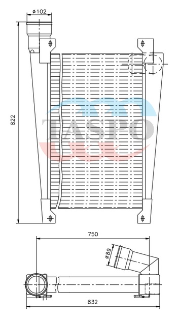 Интеркулер дв. Cammins 62127-1172010