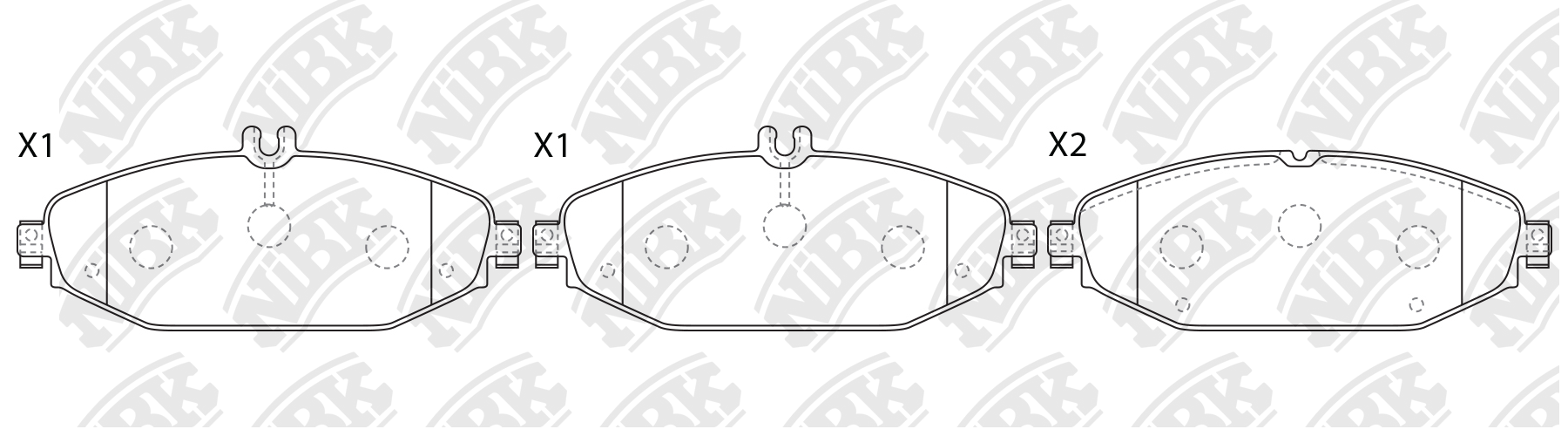 Колодки тормозные дисковые передние MB W205 C250/C300 13> PN0574W