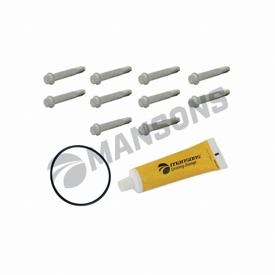 Болт M12*1,5*75 тормозного диска к-т 10шт., упл. кольцо, смазка SAF 600.157