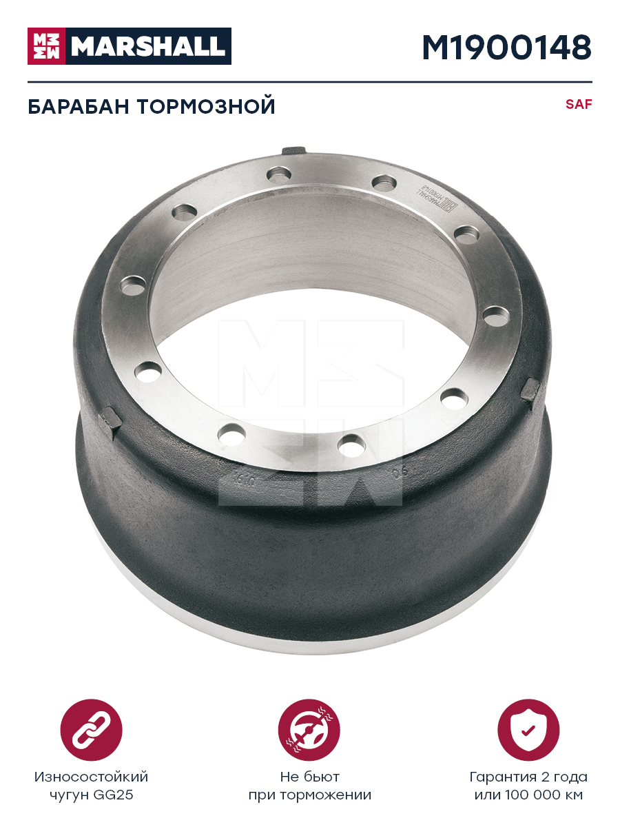 Барабан тормозной 420*196*227 SAF SKRS/RLS9042 M1900148