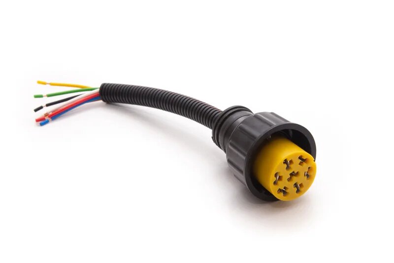 Провод с разъемом ASS-2 в фонарь 7-конт. 20см ответная часть T680092