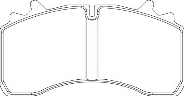 Колодки тормозные дисковые 210*110*31 SAF SKRB 9022WI 2916231004045694