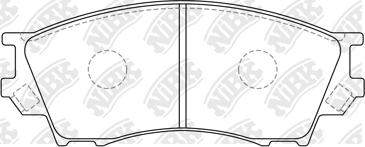 Колодки дискового тормоза передние Mazda Xedos 6 2.0 24V 92>/9 2.0-2.5 24V 93> PN5334
