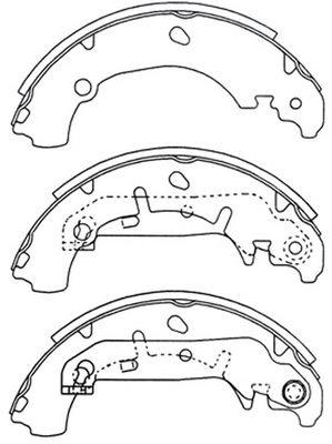 Колодки тормозные барабанные Ford Fiesta 1.3i-1.4TDCi 01> FT5251